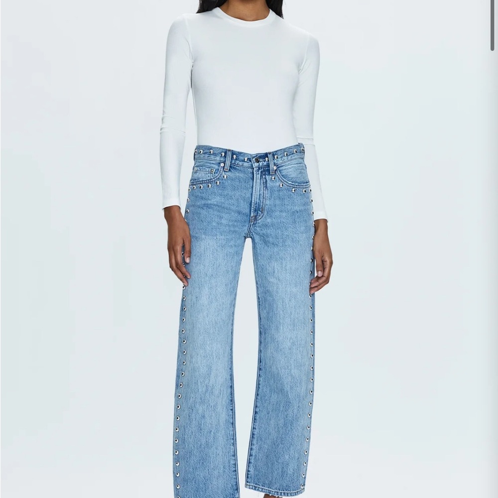 Pistola Light Blue Women Jeans - Satellite - studded